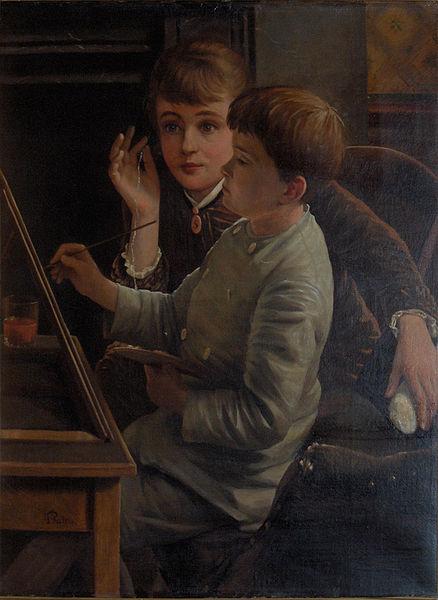 unknow artist The young artist Germany oil painting art